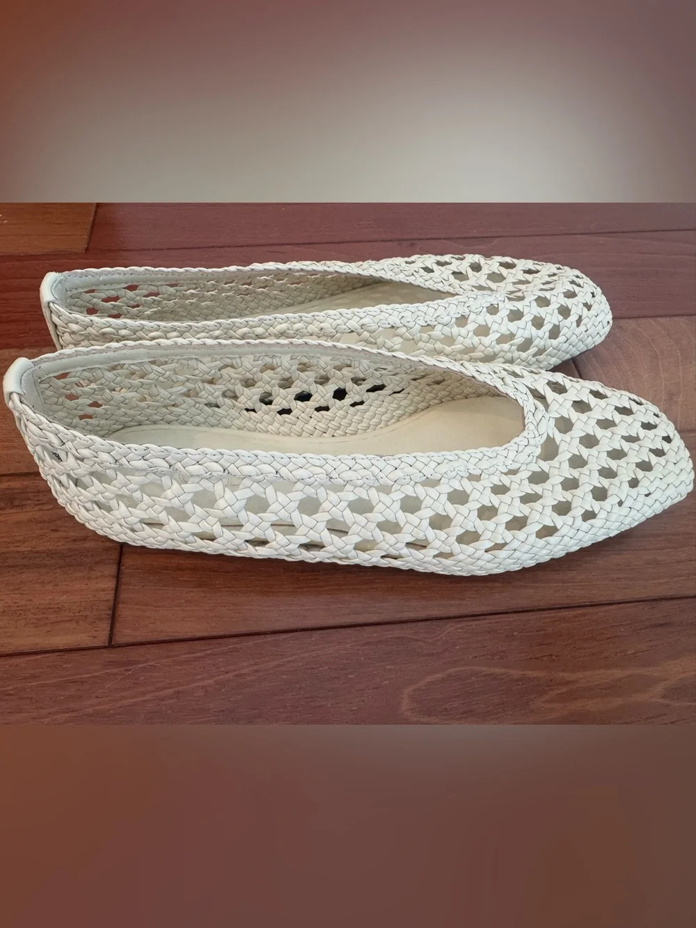 J.Crew Quinn Handwoven Ballet Flats in Leather